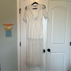Boutique style white dress